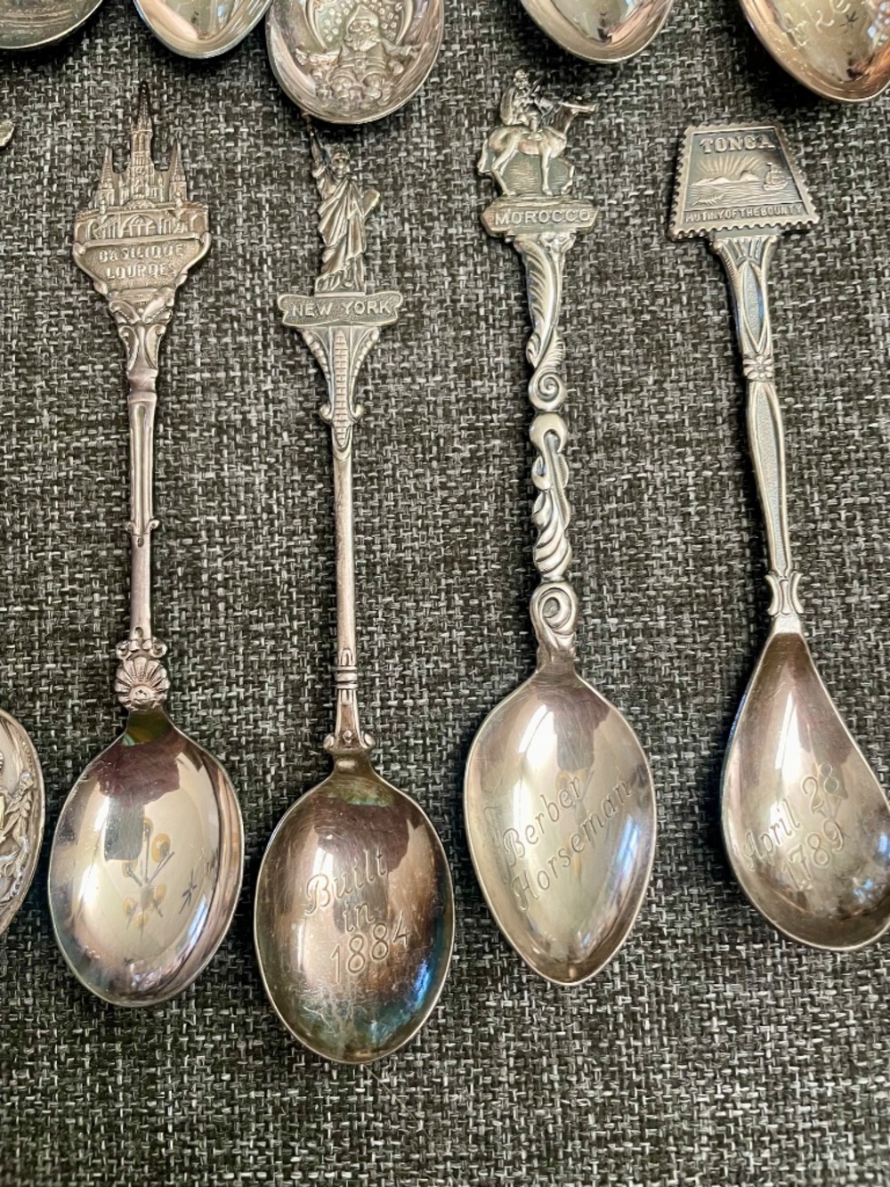 Lot of 23 Silver Plated Souvenir Spoons - Picture 6 of 13